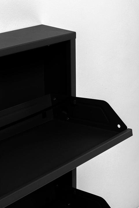 Produktbild Kare Design Schuhkipper Caruso 3-er schwarz (104 x 50 x 15 cm)