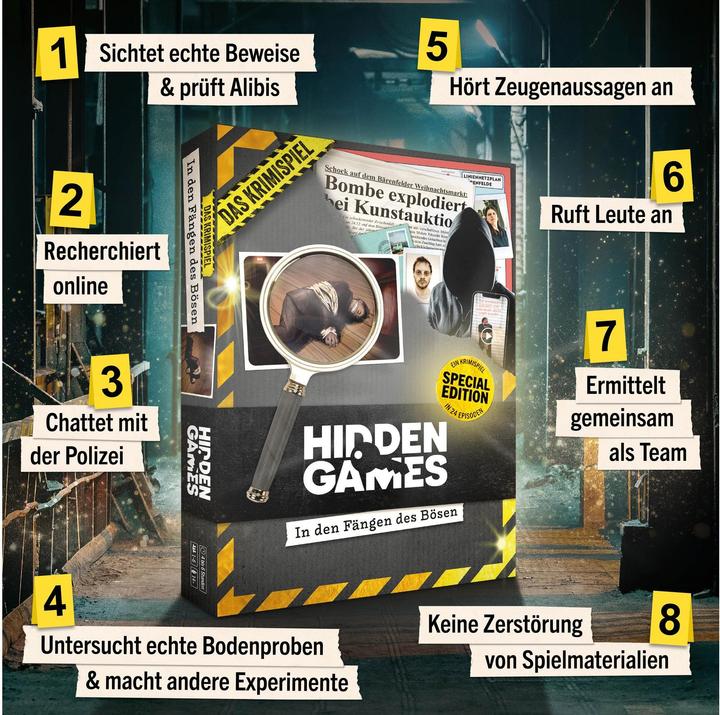 Actual product image Hidden Games Special Edition Krimispiel (German, 1 - 6 Players)