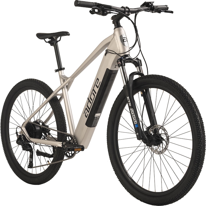 Adore E-MTB 27,5" alluminio mountain bike GV-650 motore posteriore 50NM / 15Ah spazzolato argento opaco (48 cm)