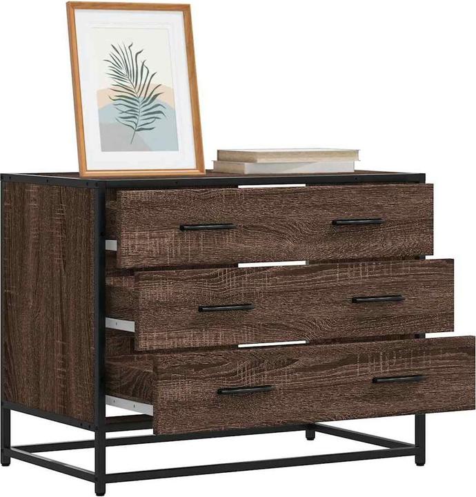 Actual product image vidaXL Brown oak-look drawer unit 70x41x56 cm Wood-based material