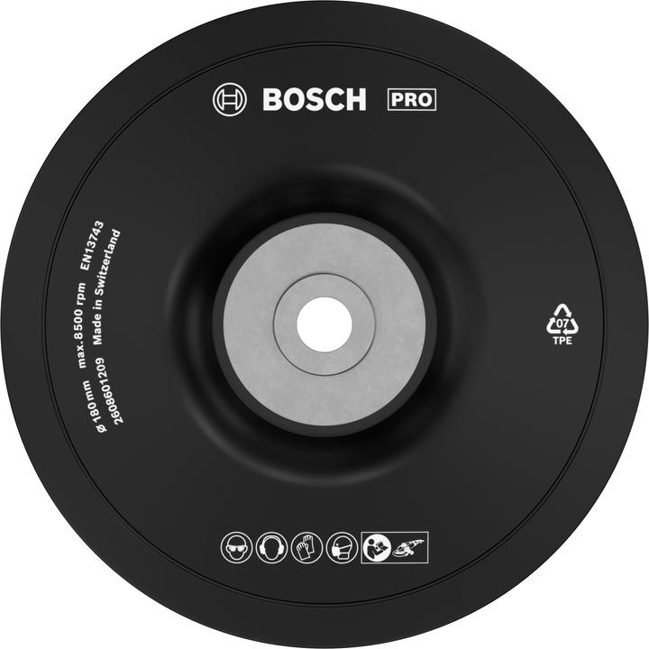 Actual product image Bosch Professional Zubehör PRO Backing Pad soft, 180 mm, M14, soft (60)
