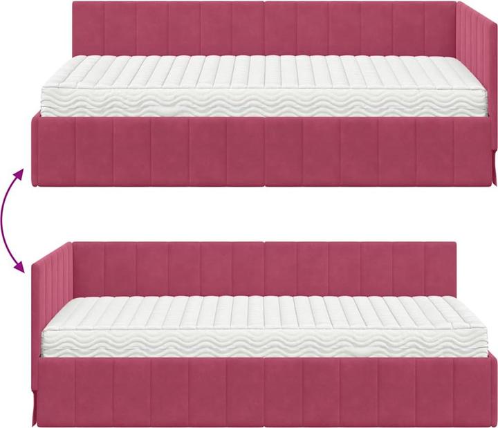 Image du produit vidaXL Eckbettgestell (90 x 200 cm)