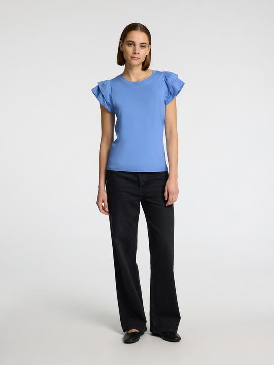 Image du produit Selected Femme Kurzarm Oberteil mit Rüschen (XL)