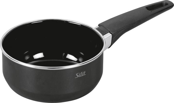 Produktbild Silit Stielkasserolle Topf 16cm Stieltopf 1,3l Modesto Line Silargan (1.60 cm, Kochtopf, Edelstahl)