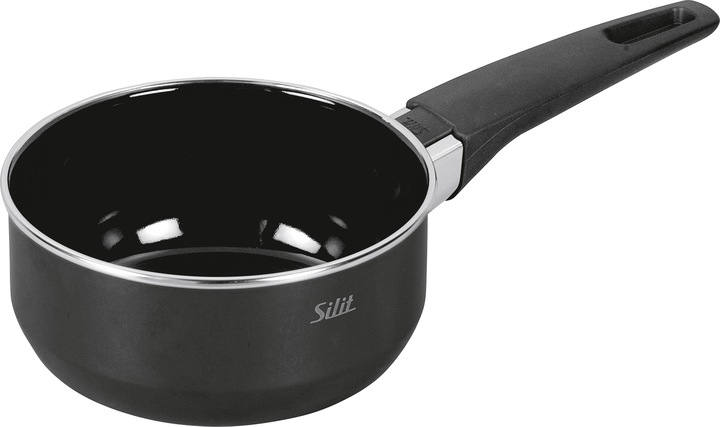 Produktbild Silit Stielkasserolle Topf 16cm Stieltopf 1,3l Modesto Line Silargan (16 cm, Kochtopf, Edelstahl)