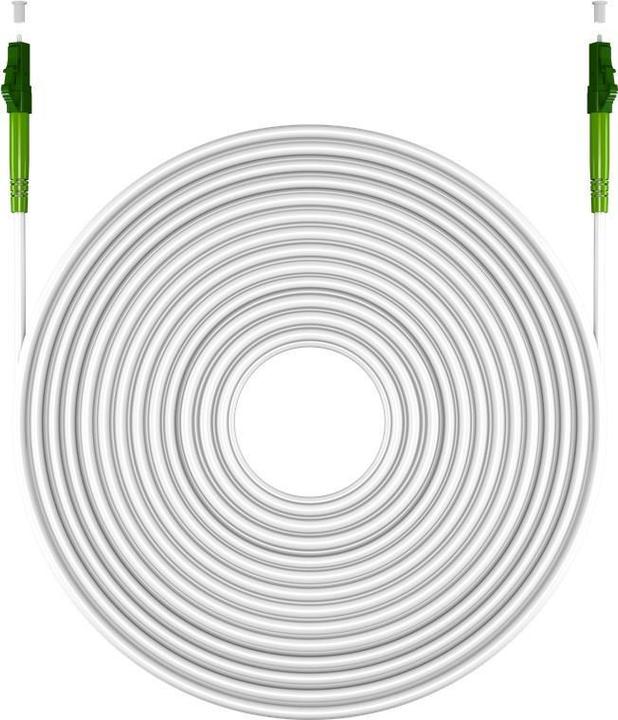 Produktbild Goobay Glasfaserkabel FTTH, Singlemode OS2 White, weiss Simplex, 10 m (10 m)