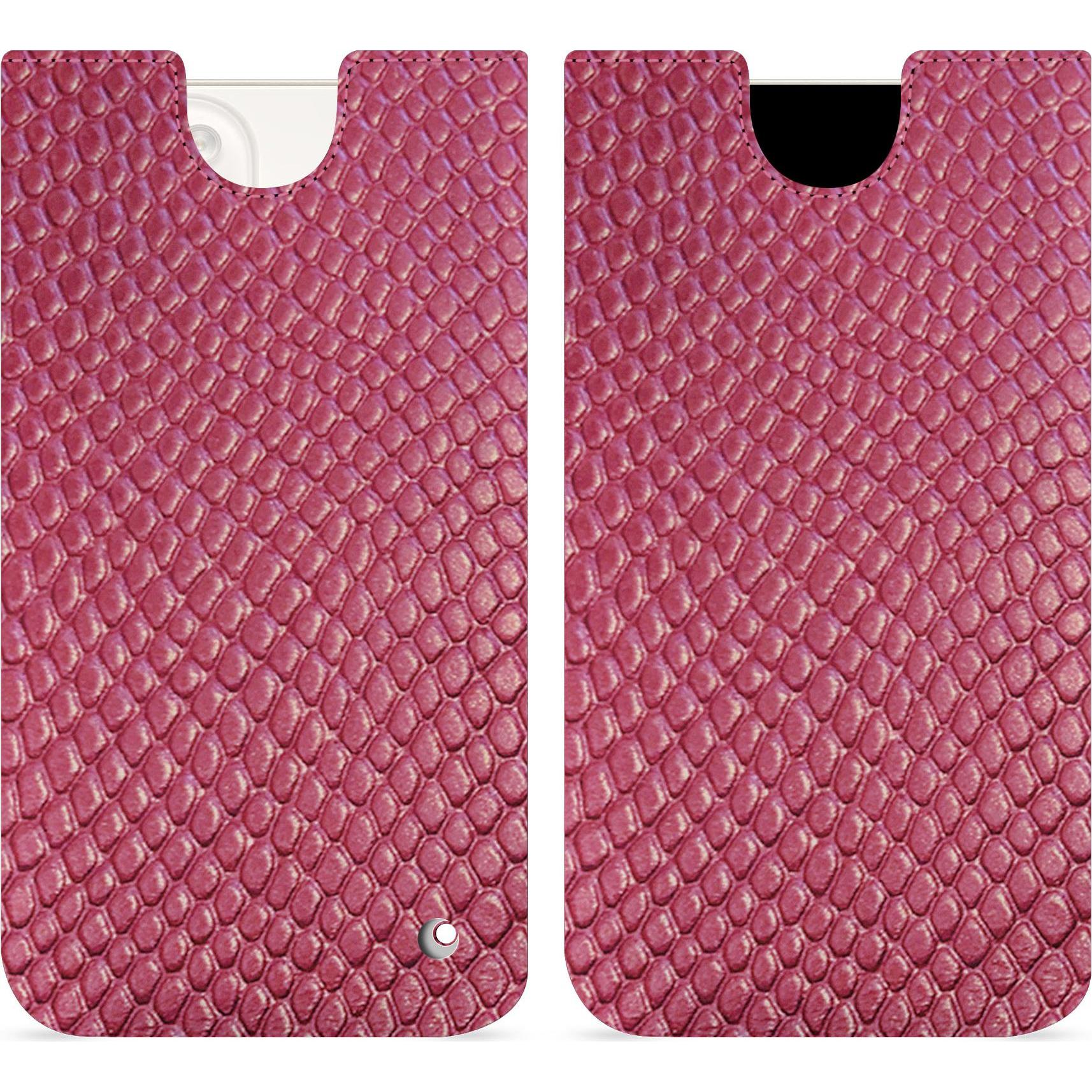 Noreve Lederschutzhülle (Apple iPhone 15 Plus), Smartphone Hülle, Rosa