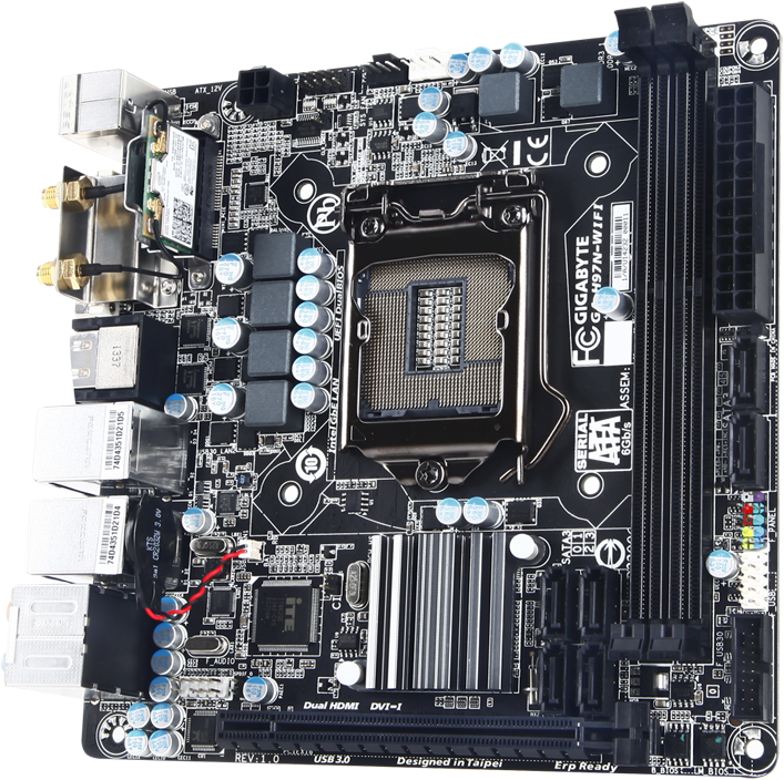 Produktbild Gigabyte Ga-H97n-Wifi (LGA 1150, Intel H97, Mini-ITX)