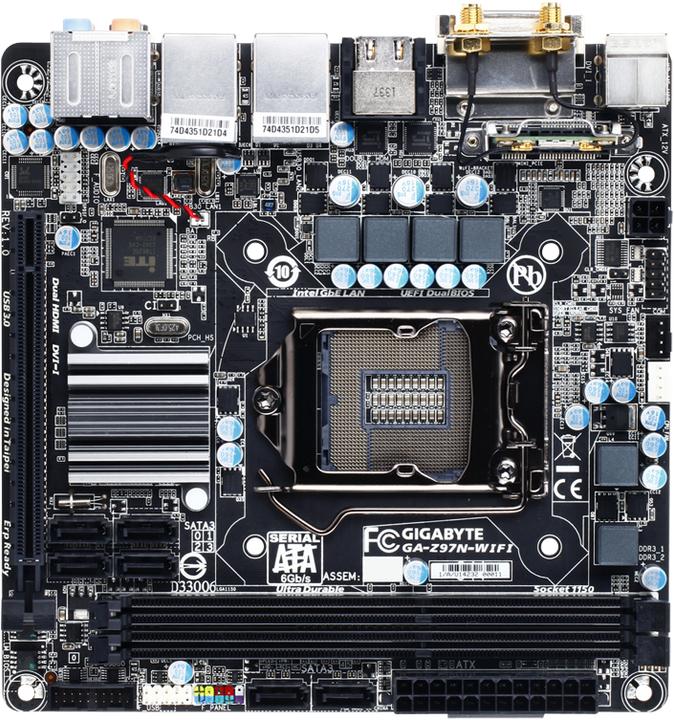 Produktbild Gigabyte Ga-H97n-Wifi (LGA 1150, Intel H97, Mini-ITX)