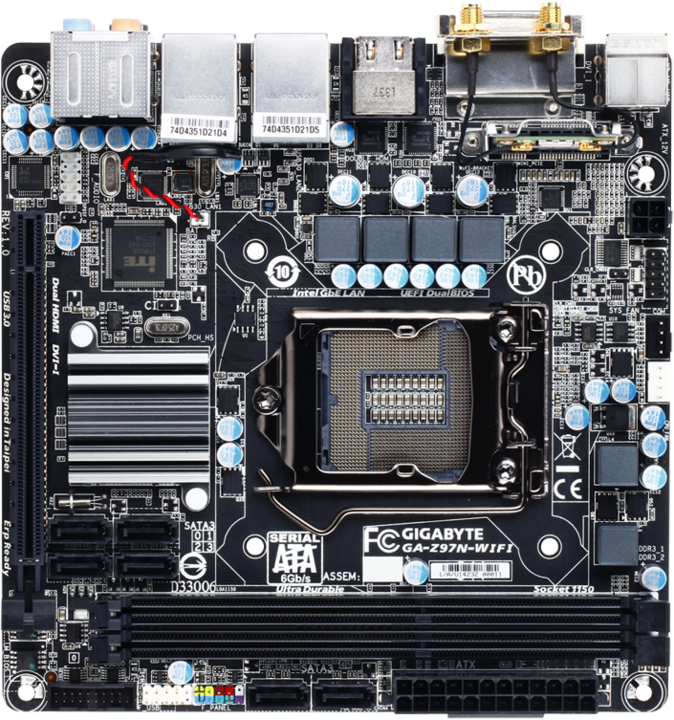 Produktbild Gigabyte Ga-H97n-Wifi (LGA 1150, Intel H97, Mini-ITX)