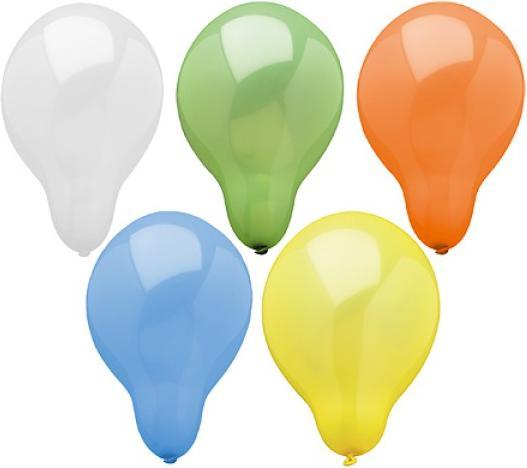 Blau, Gelb, Grün, Orange, Rot