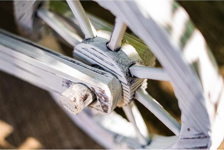 Produktbild HTI-Living Holzschubkarre Weiss Rustikal Sommerset