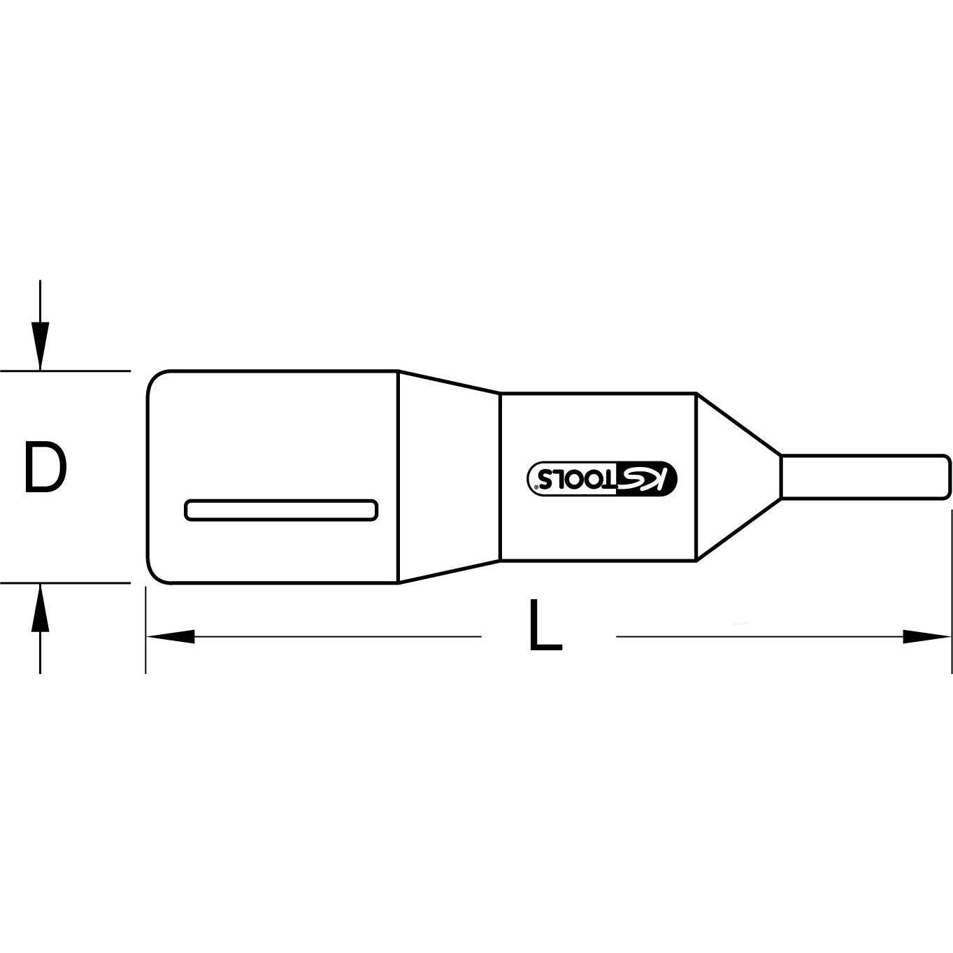 Thumbnail - KS Tools, Steckschlüssel + Stecknuss, 1/4" Bit-Stecknuss mit Schutzisolierung
