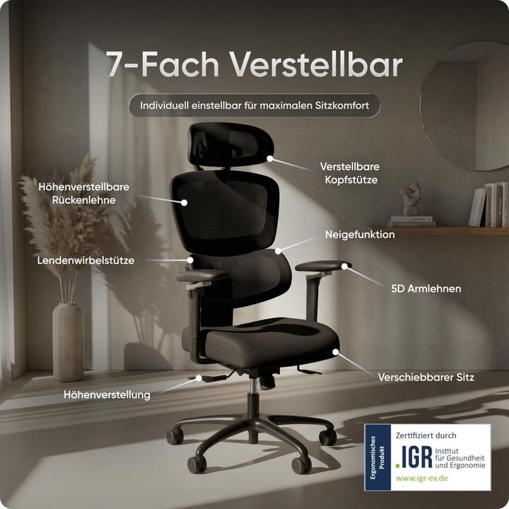 Produktbild Deskspace Ergonomischer Bürostuhl