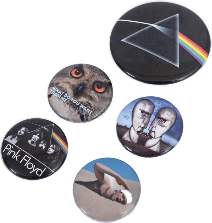Produktbild Pink Floyd Klassisch Abzeichen 5erPack Set Knopf
