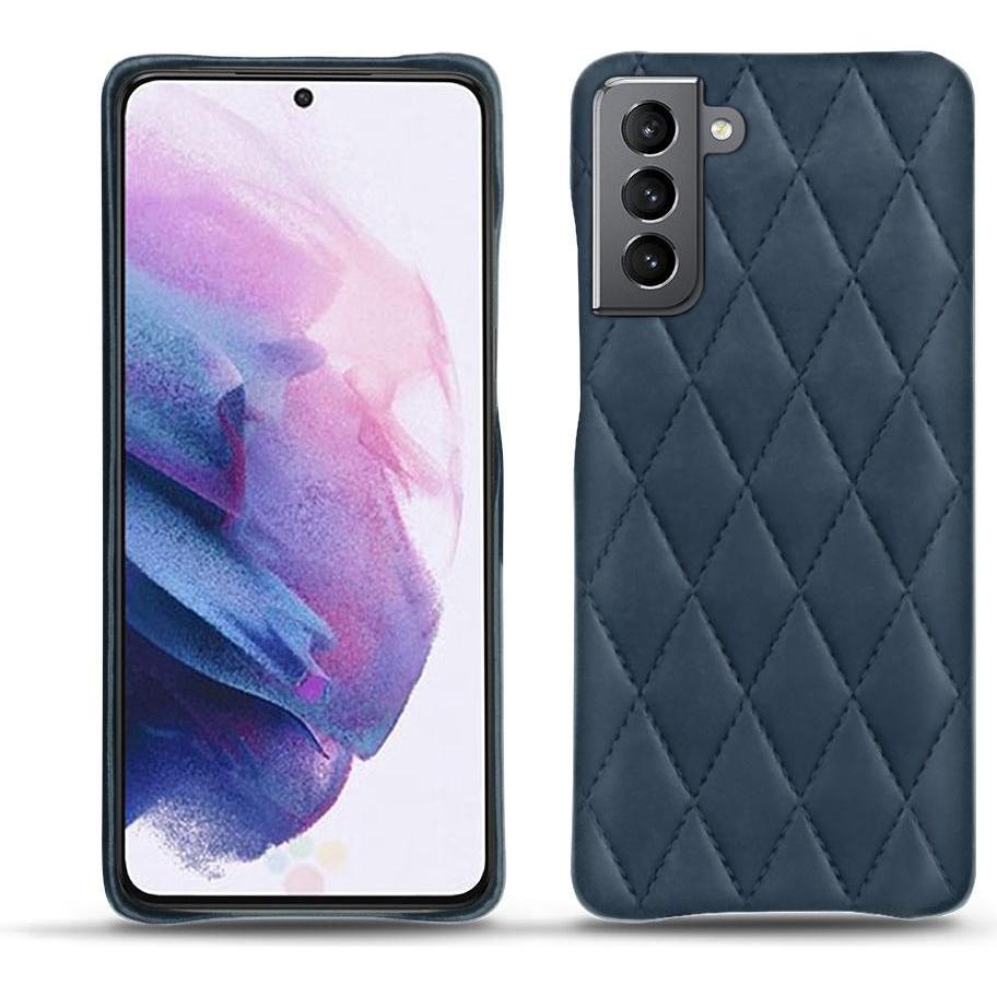 Noreve Lederschutzhülle (Samsung Galaxy S21), Smartphone Hülle, Blau