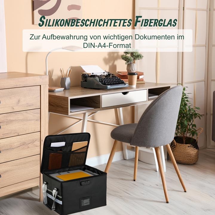 Actual product image Relaxdays Dokumententasche feuerfest & wasserdicht (DIN A4, 1 pcs.)