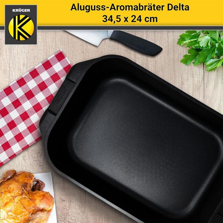 Produktbild Krüger Aluguss-Bräter (Bräter + Schmortopf, Aluminium)