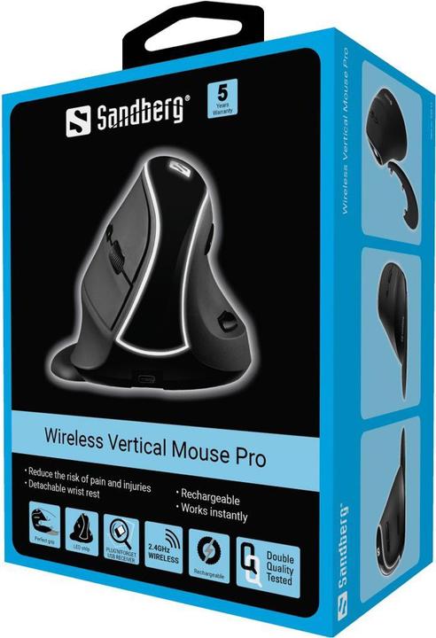 Actual product image Sandberg Vertical Mouse Pro (Wireless)