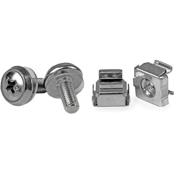 Thumbnail - StarTech M5 CAGE NUTS und SCREWS, Serverschrank Zubehör, Silber