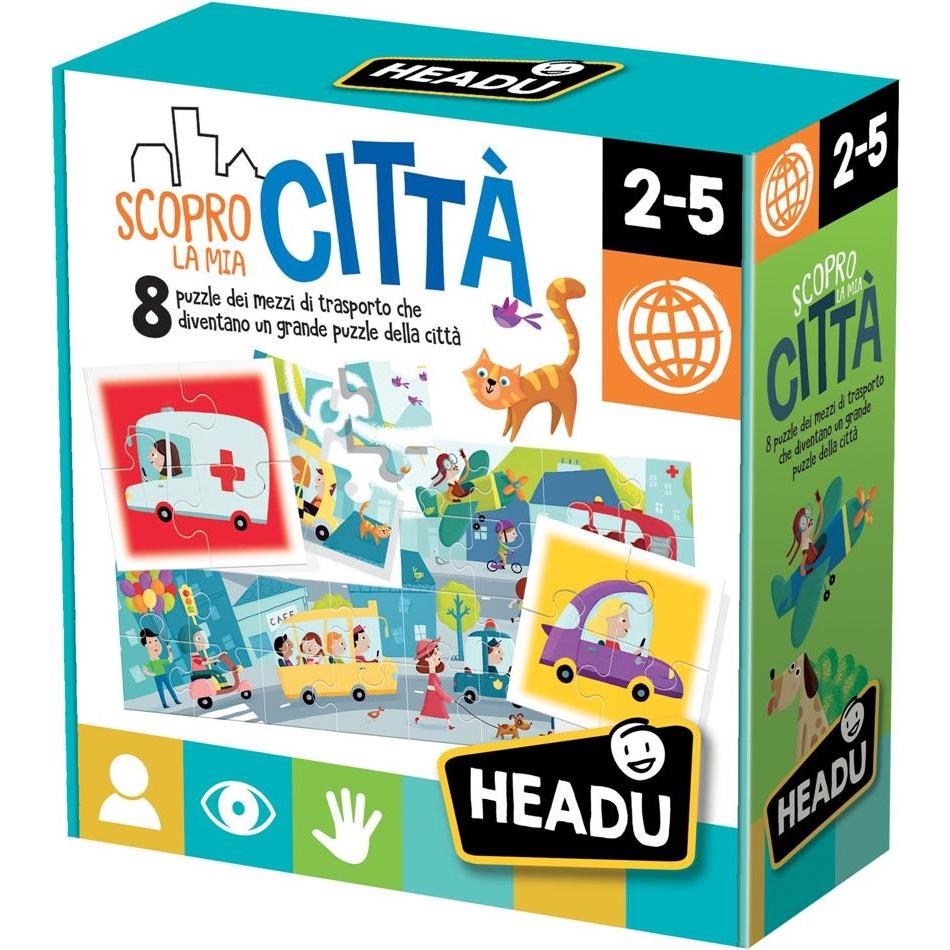 Thumbnail - Headu Doppelseitig 8in1 Stadt (8 Teile)