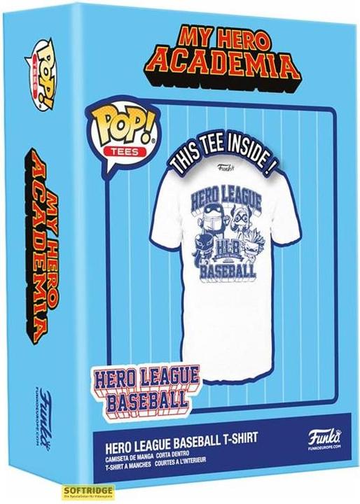Actual product image Funko My Hero Academia - Hero League Baseball Boxed Tee T-Shirt MHA Baseball(EMEA) Size XL (XL)