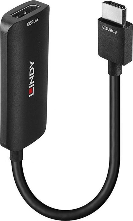 Lindy HDMI 4K60 auf DisplayPort 1.2 Konverter Zum Anschluss einer HDMI-Quelle an ein DisplayPort Display (HDMI, 15.70 cm)