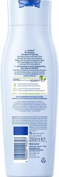 Actual product image NIVEA 2in1 Express pH-Balance (250 ml, Liquid shampoo)