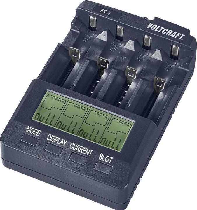 Productafbeelding Voltcraft Ipc-3 (1 Pcs., 14500, 18650, AA, CR123A, Lader zonder batterij)