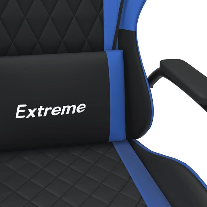 Image du produit vidaXL Gaming-Stuhl mit Massagefunktion Schwarz und Blau