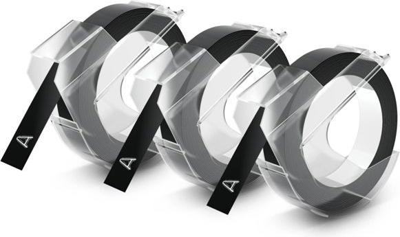Produktbild Dymo Prägeband 3D (0.90 cm, Schwarz)