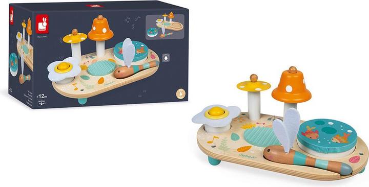 Actual product image Janod Music table with 5 functions Pure (German, Spanish, French, Dutch, Italian, English)