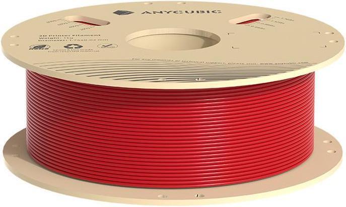 Productafbeelding Anycubic PLA 1 KG Filament (Red) (PLA, 1.75 mm, 1000 g, Rood)