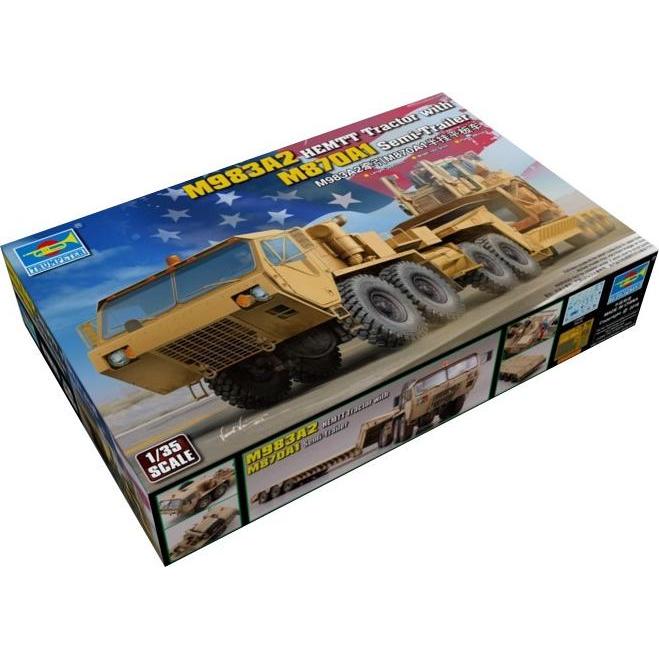 Thumbnail - Trumpeter M983A2 HEMTT Tractor with M870A1 Semi- Trailer