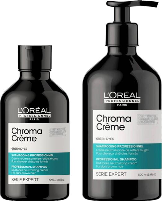 Produktbild L'Oréal Professionnel Expert Chroma Creme Shampoo Grün 500 ml (500 ml, Flüssiges Shampoo)