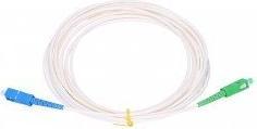 OEM SC/APC - SC/UPC simplex 9/125 SM 3m arm.bílý 3mm B3 LSZH