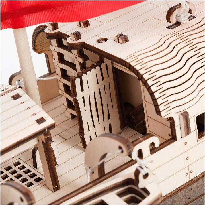 Actual product image Eco Wood Art Asian ship (Djong) - 3D wooden construction kit