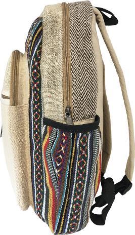 Produktbild Bekos Grosser Rucksack aus Hanffaser Zipper (30 l)