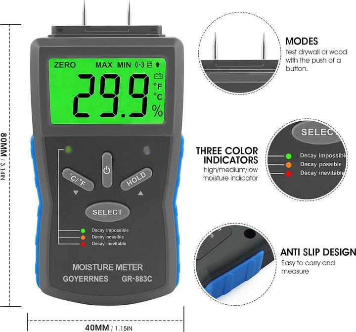 Immagine prodotto Goyerrnes Feuchtemessgerät GR-883C