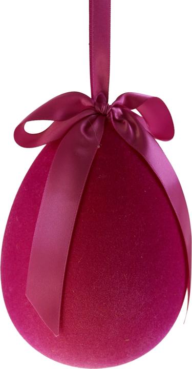 Werner Voss Hänger Ei mit Schleife magenta 11x15 cm (1x)
