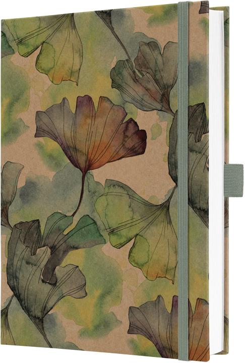Jolie Notizbuch A5 Pure Ginkgo (152 x 203 mm, Lined, Hardcover)