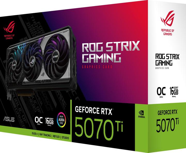 Image du produit ASUS ROG Strix GeForce RTX 5070 Ti OC (16 Go, GDDR7)