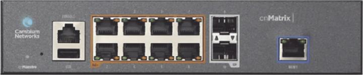 Actual product image Cambium Networks cnMatrix EX1010-P Intelligent Ethernet PoE Switch 8 x 1 - Switc (8 Ports)