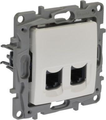 Produktbild Legrand Dual computer socket RJ45 cat 6 UTP (664774) (CAT5e)