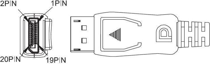 Actual product image PremiumCord KPORT1-01 DisplayPort cable Black (1 m)