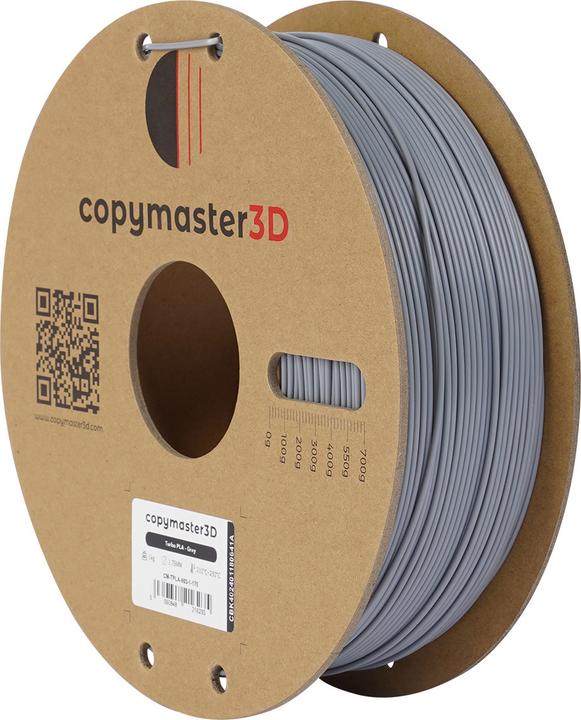 Actual product image Copymaster3D Turbo PLA Filament for 3D Printer, 1.75 mm, Grey (PLA, 1.75 mm)