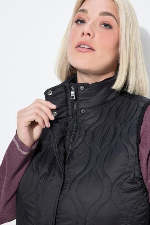 Actual product image Ulla Popken HYPRAR Ogee Quilted Vest (54)