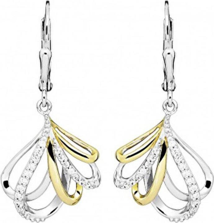 Immagine prodotto Silver Cat Orecchini pendenti in argento con zirconi SC516 (Argento)