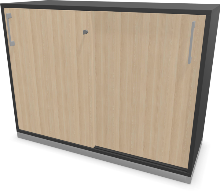 Silbergrau, Eschendekor sandbeige mit Struktur, Dunkelgrau