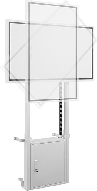 Image du produit Hagor HP Twin Lift FW-Flip motor.hoehenv. Liftsys. Sol-Mur pour f. Samsung Flip 140cm VESA 400x (Sol, 55", 45 kg)